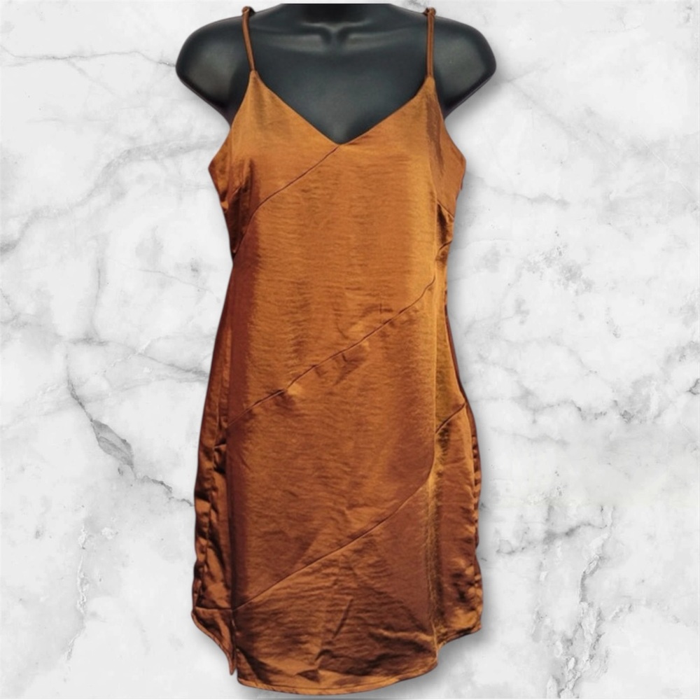 Lulus Sleek Satin Slip Dress